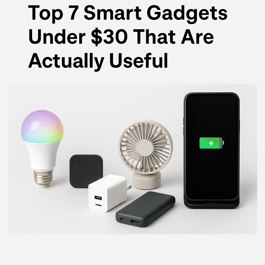 Discover 7 affordable smart gadgets under $30 that can enhance your daily life in 2025