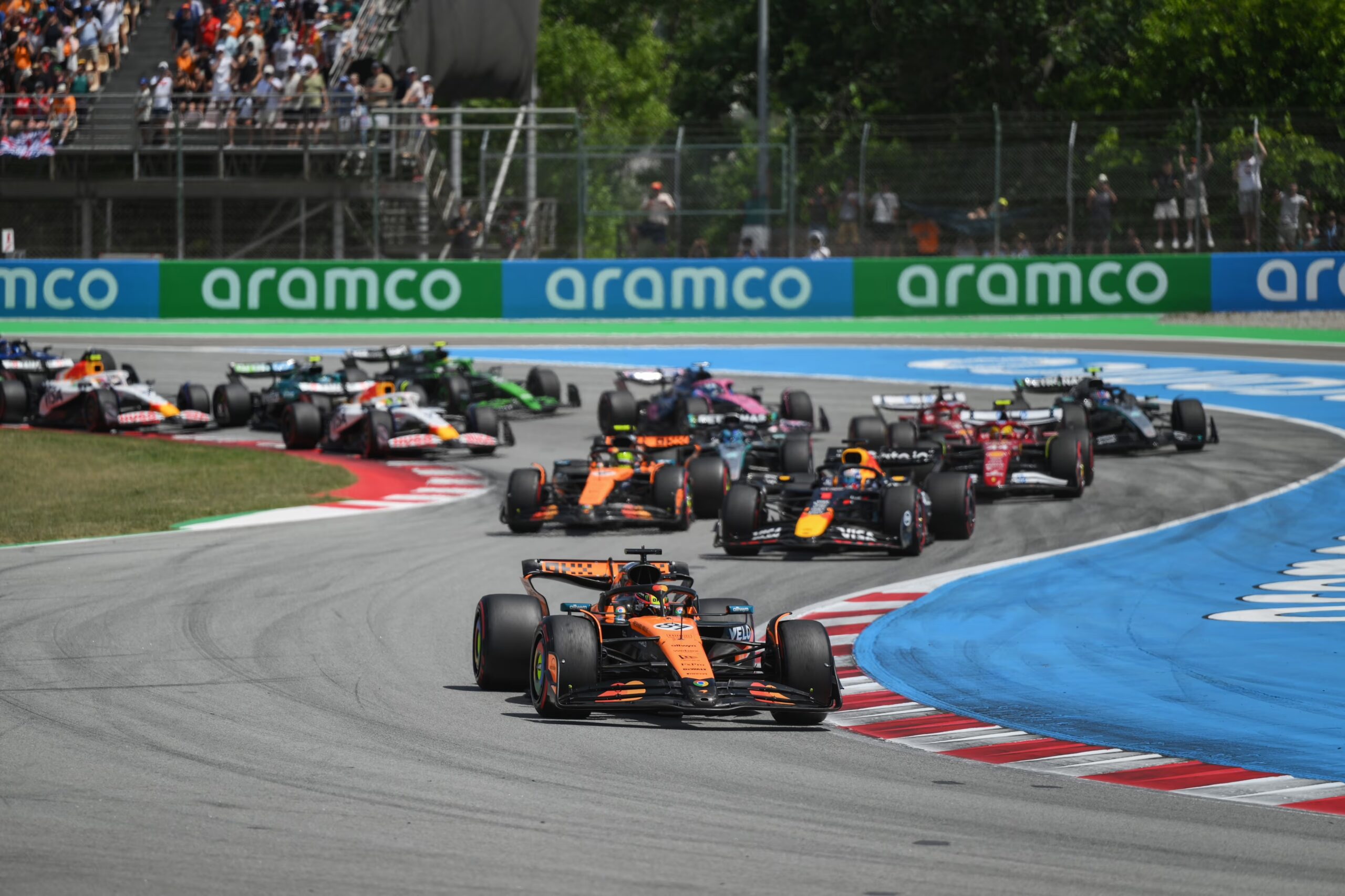Oscar Piastri dominates the 2025 Spanish Grand Prix, leading McLaren to a historic 1–2 finish. Recap the race, the drama, and the rising championship momentum.