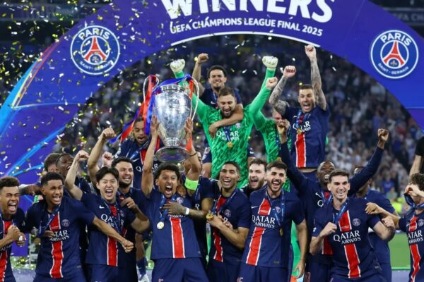 Paris Saint-Germain win their first UEFA Champions League title in a stunning 5–0 victory over Inter Milan. Full recap, goalscorers, and what this means for European football.